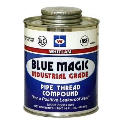 Blue magic pipe thread compound